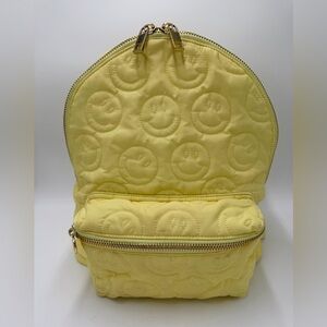 Stoney Clover Lane Puffy Classic Backpack in the "Be Happy" colorway.